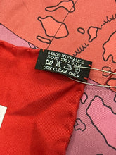 Load image into Gallery viewer, Hermes Le Monde Est Vaste Silk Scarf