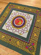 Load image into Gallery viewer, Hermes Paris Vintage 1994 Style Silk Scarf, Crowns 1790, Reds, Greens, And Golds. 34"H X 34"W