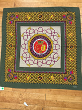 Load image into Gallery viewer, Hermes Paris Vintage 1994 Style Silk Scarf, Crowns 1790, Reds, Greens, And Golds. 34"H X 34"W