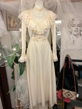 Load image into Gallery viewer, Vintage 70s Prairie Style Wedding Dress