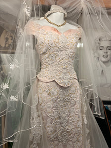 Charming Princess Blush Rose Wedding Dress